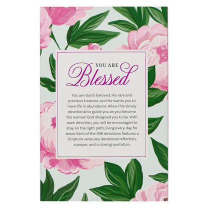 Floral design with 'You are Blessed' text on a white background