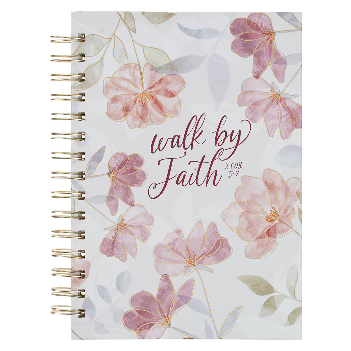 Front view of Walk by Faith 2 Corinthians 5:7 journal 